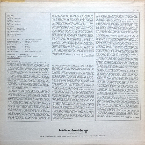 Wayne Shorter : Odyssey Of Iska (LP, Album)