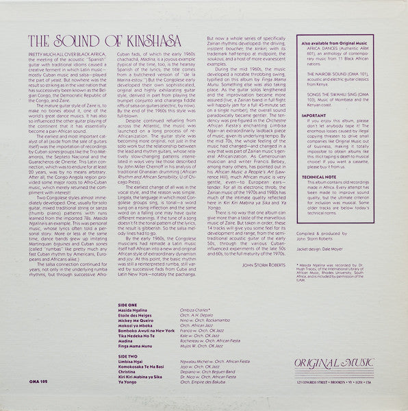 Various : The Sound Of Kinshasa (LP, Album, Comp)
