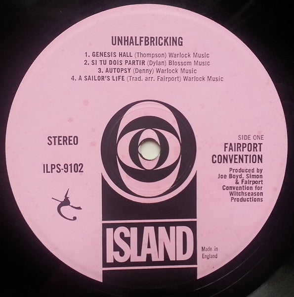 Fairport Convention : Unhalfbricking (LP, Album, Pin)