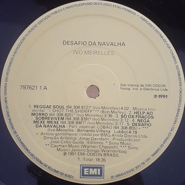 Ivo Meirelles : Desafio Da Navalha (LP, Album)