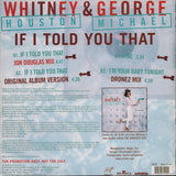 Whitney Houston & George Michael : If I Told You That (Remixes) (12", Single, Promo)