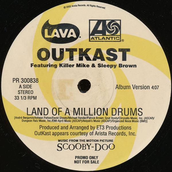 Outkast : Land Of A Million Drums (12", Promo)