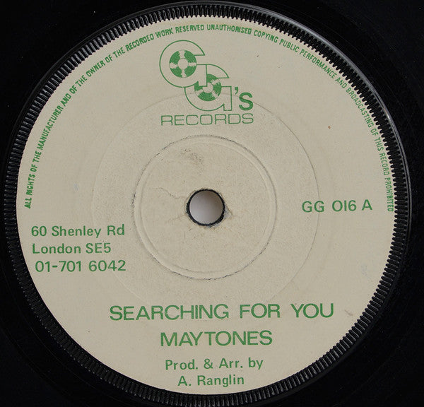 The Maytones : Searching For You (7", Single, Gre)