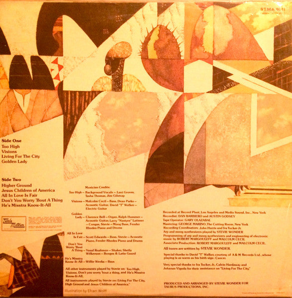 Stevie Wonder : Innervisions (LP, Album, RP)