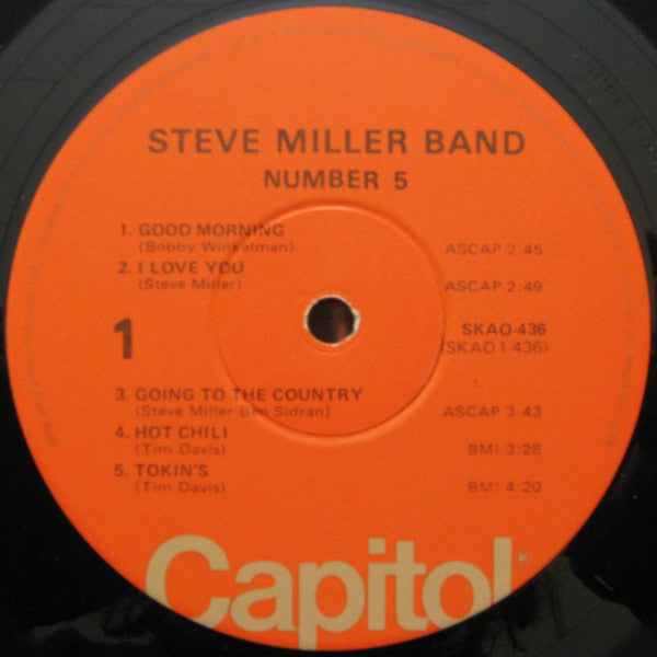 Steve Miller Band : Number 5 (LP, Album, RE, Win)