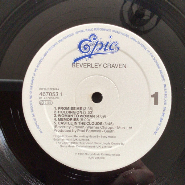 Beverley Craven : Beverley Craven. (LP, Album, RE)