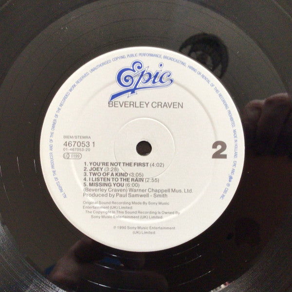 Beverley Craven : Beverley Craven. (LP, Album, RE)
