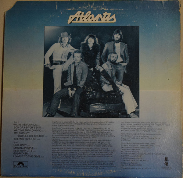 Atlantis (12) : Atlantis (LP, Album, All)