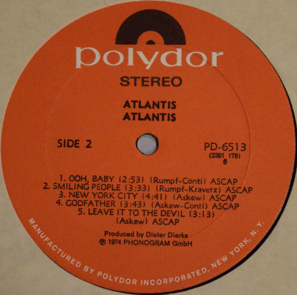 Atlantis (12) : Atlantis (LP, Album, All)