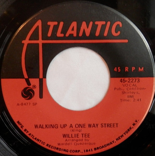 Willie Tee : Teasin' You / Walking Up A One Way Street (7", Single, RE, SP )