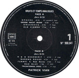 Patrick Vian : Bruits Et Temps Analogues (LP, Album)