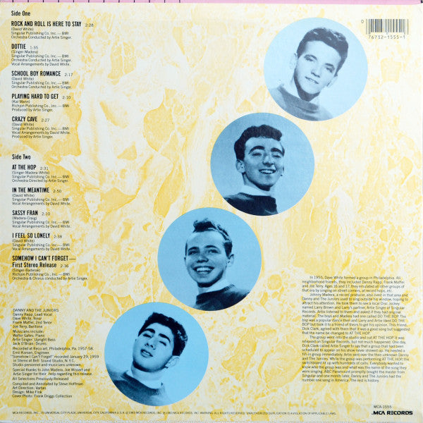 Danny And The Juniors* : Rockin' With Danny And The Juniors (LP, Comp, Pin)