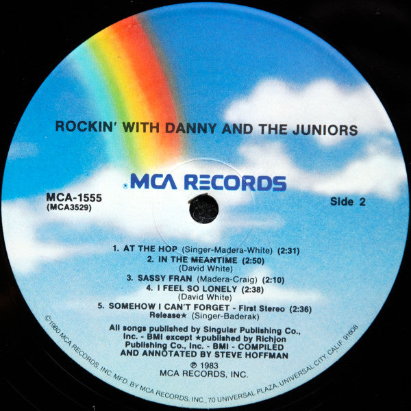 Danny And The Juniors* : Rockin' With Danny And The Juniors (LP, Comp, Pin)