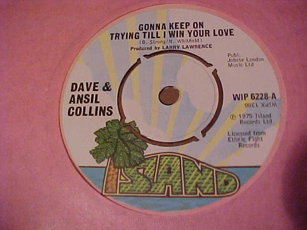 Dave & Ansel Collins : Gonna Keep On Trying Till I Win Your Love (7")
