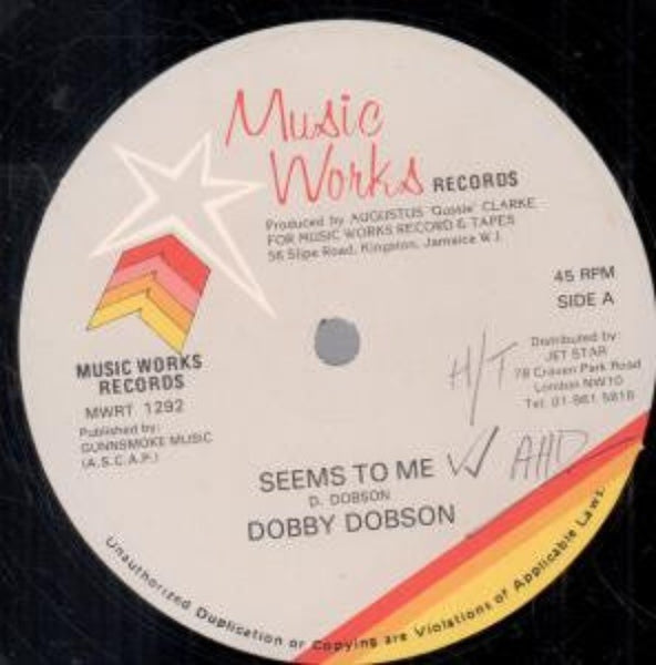 Dobby Dobson - Seems To Me (12") Very Good Plus (VG+)