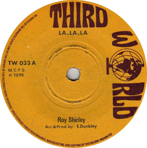 Roy Shirley - La.La.La (7") Very Good Plus (VG+)