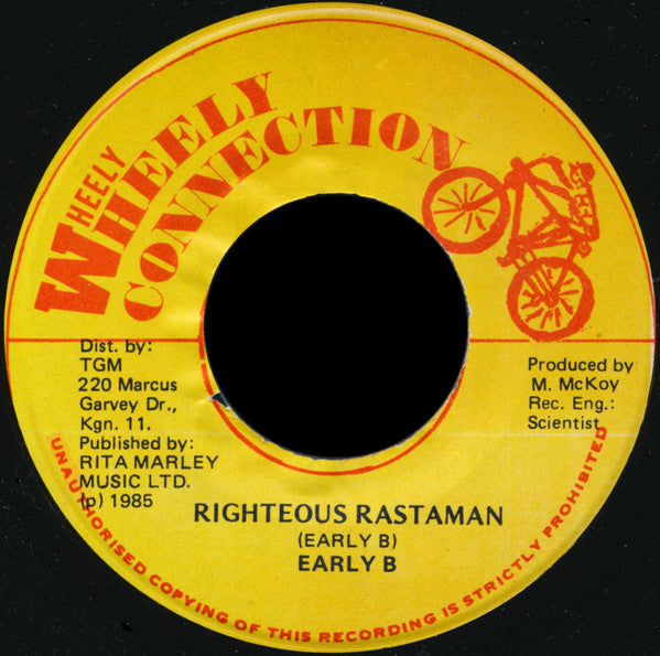 Early B (2) : Righteous Rastaman (7")
