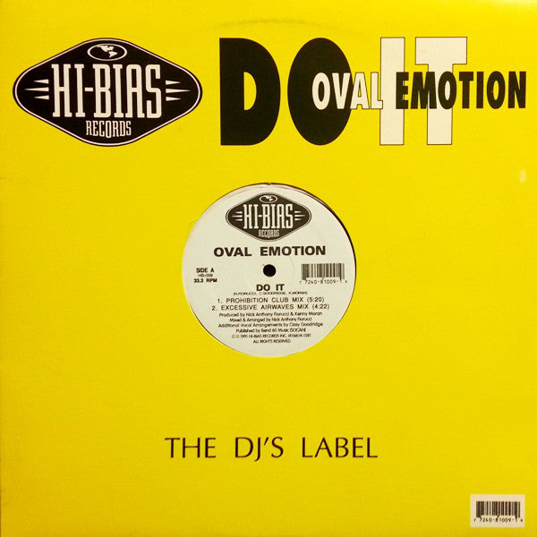 Oval Emotion : Do It (12")