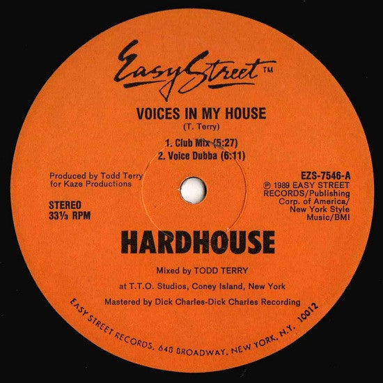 Hardhouse : Voices In My House (12")