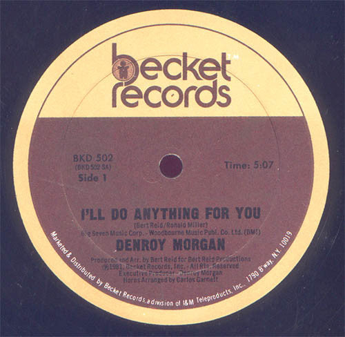 Denroy Morgan : I'll Do Anything For You (12", Single)