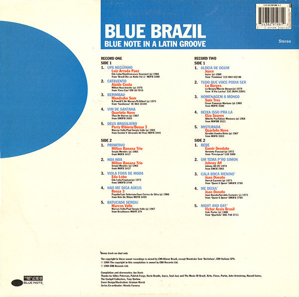 Various : Blue Brazil (Blue Note In A Latin Groove) (2xLP, Comp)