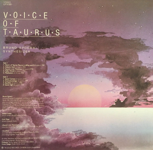 Bruno Spoerri : Voice Of Taurus (LP)