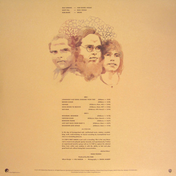 ZZ Top : ZZ Top's First Album (LP, Album, RE, 180)
