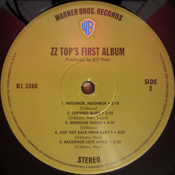 ZZ Top : ZZ Top's First Album (LP, Album, RE, 180)