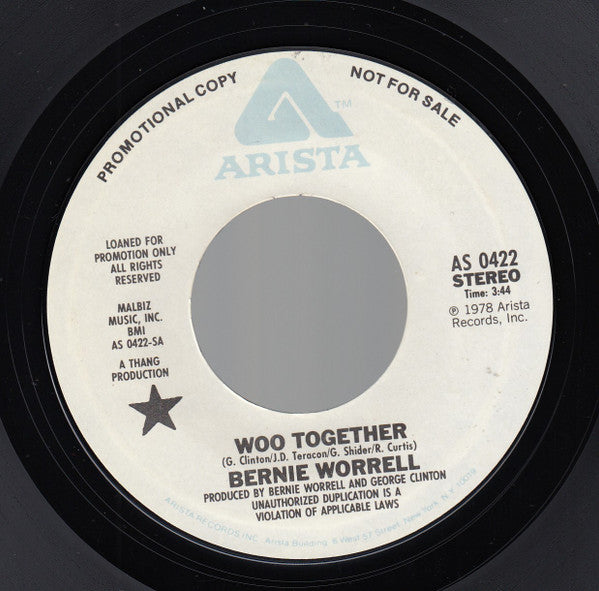 Bernie Worrell : Woo Together (7", Mono, Promo, Styrene, Pit)