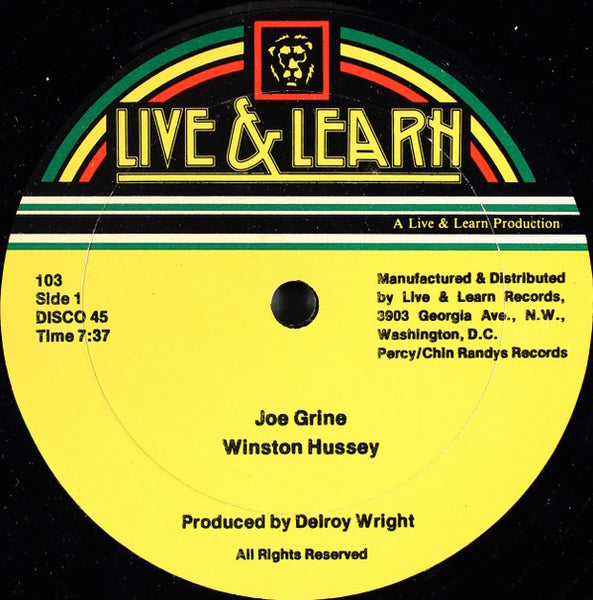 Winston Hussey / Tony Tuff : Joe Grine / Nobody Like You (12")
