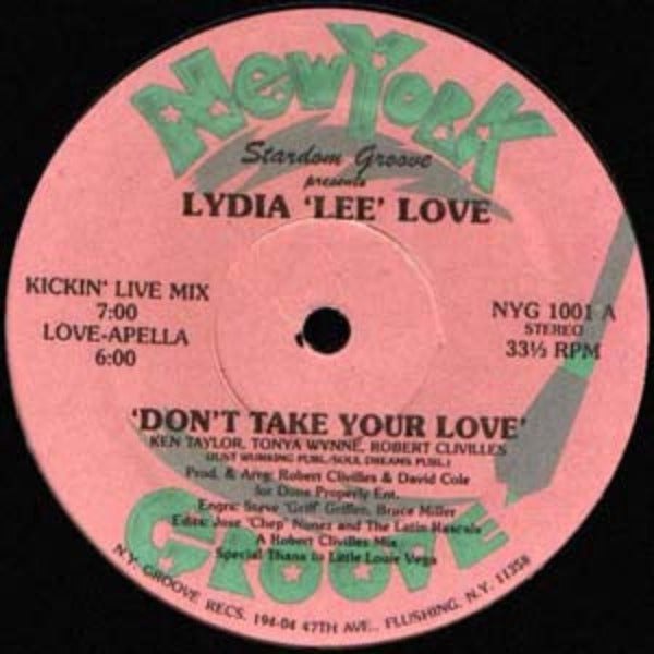 Stardom Groove Presents Lydia Lee Love : Don't Take Your Love (12")