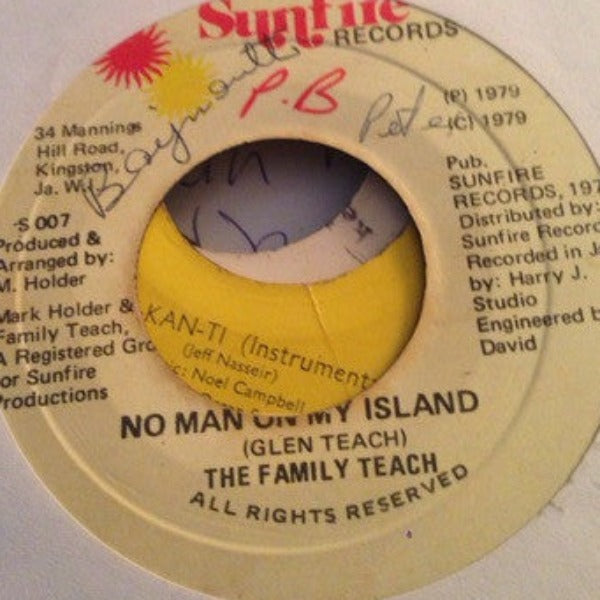 The Family Teach : No Man On My Island (7", Single)