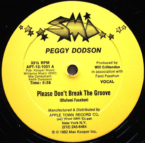 Peggy Dodson : Please Don't Break The Groove (12")