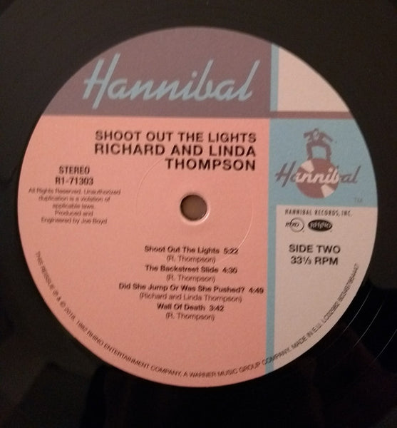 Richard & Linda Thompson : Shoot Out The Lights (LP, Album, Ltd, RE)