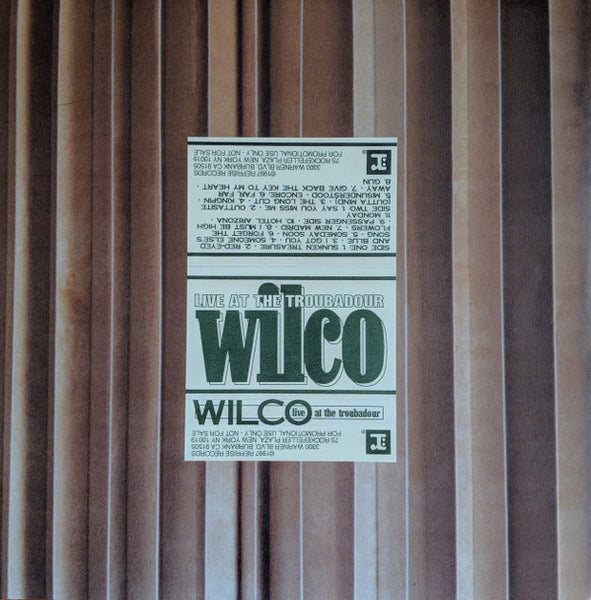 Wilco : Live At The Troubadour L.A. 1996 (2xLP, Album, RSD, Ltd, RE, 180)