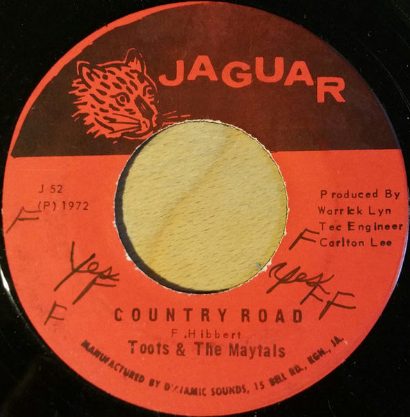Toots & The Maytals : Country Road (7", Single)
