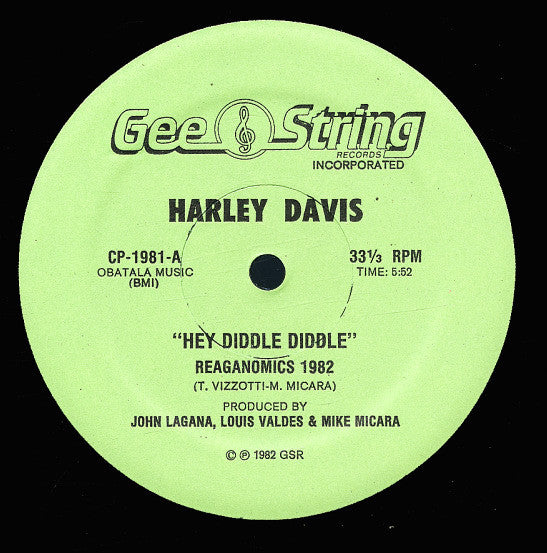 Harley Davis : Hey Diddle Diddle (12")
