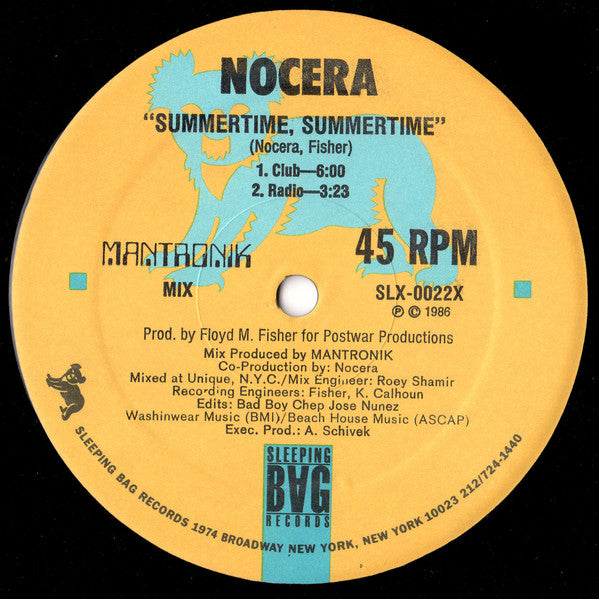 Nocera : Summertime, Summertime (12", Single)