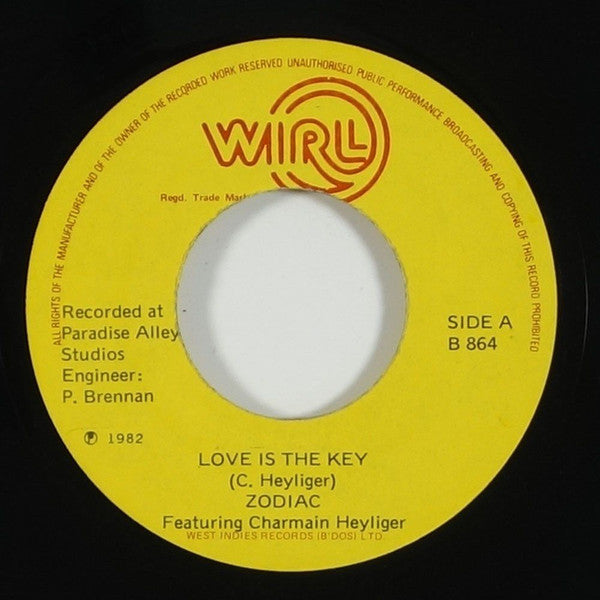 Zodiac (42) Featuring Charmain Heyliger : Love is the Key (7", Single)