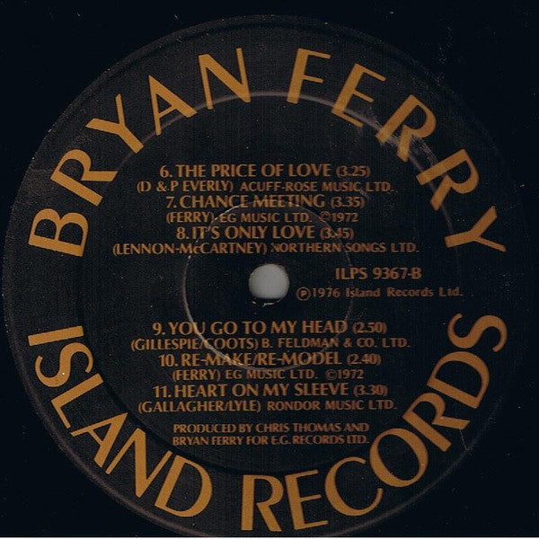 Bryan Ferry : Let's Stick Together (LP, Album)
