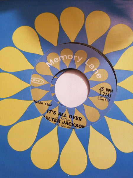 Walter Jackson : It's All Over / Suddenly I'm All Alone (7", Single, RE)