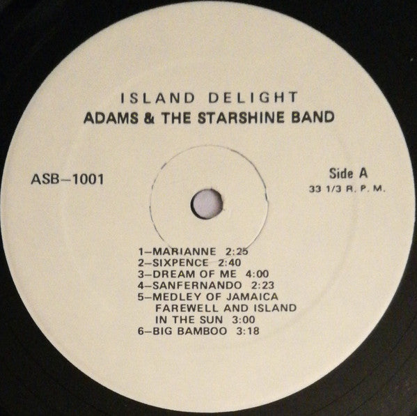 Adams & The Starshine Band : Island Delight (LP, Album)