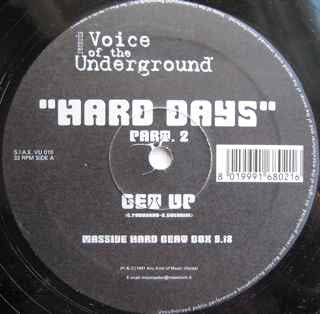 Hard Days : Part. 2 Get Up (12")