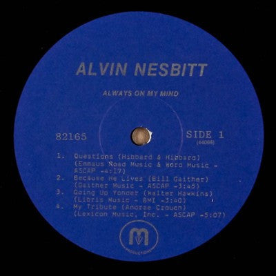 Alvin Nesbitt : Always On My Mind (LP, Album)