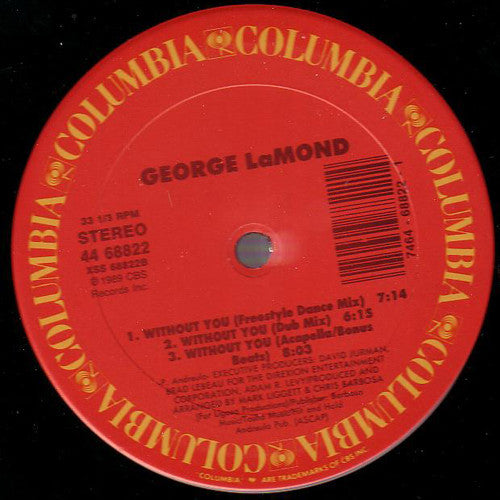 George LaMond : Without You (12")