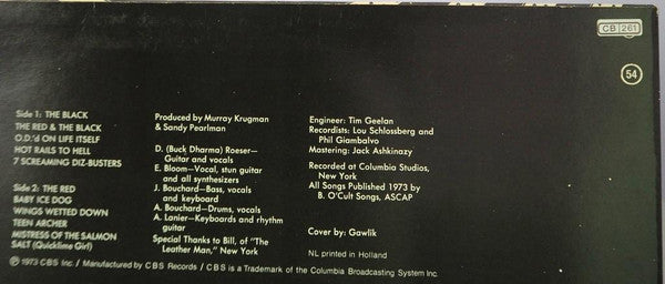 Blue Öyster Cult : Tyranny And Mutation (LP, Album, RE)