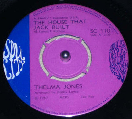 Thelma Jones : The House That Jack Built (7", Single)
