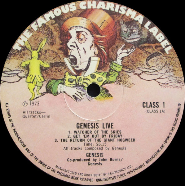 Genesis : Live (LP, Album, 2nd)