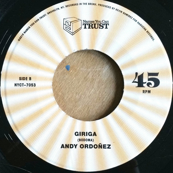 Andy Ordoñez : Evolución De La Musica Garifuna (7", Single)