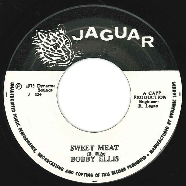The Moonlights / Bobby Ellis : Baggy Beef / Sweet Meat (7", B&W)